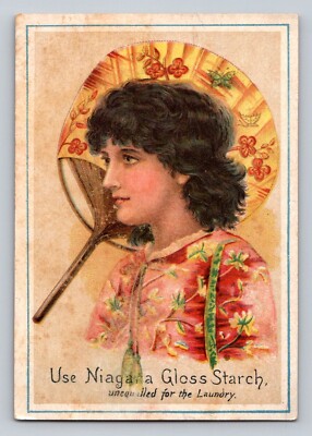 Niagara Gloss Starch Woman Hand Fan P390