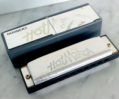 HOHNER HOT METAL MOUTH HARMONICA IN GIFT BOX Key E harmonica in box