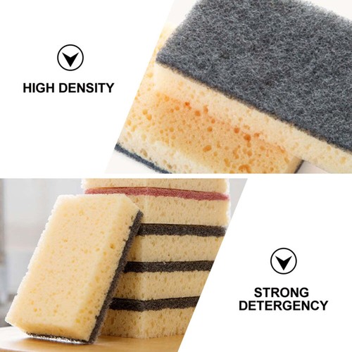 10pcs Washing Sponge Kitchen Cleaning Sponge Scrub Sponge Cleaning Scrub Sponge - Zdjęcie 8 z 12