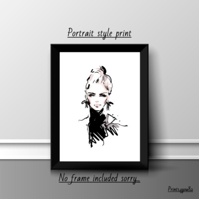 FASHION FUN A4 PRINT PICTURE POSTER  WALL ART HOME DECOR UNFRAMED NEW GIFT TREND