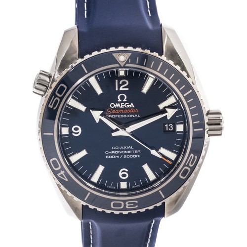 new omega seamaster planet ocean titanium auto mens watch 232.