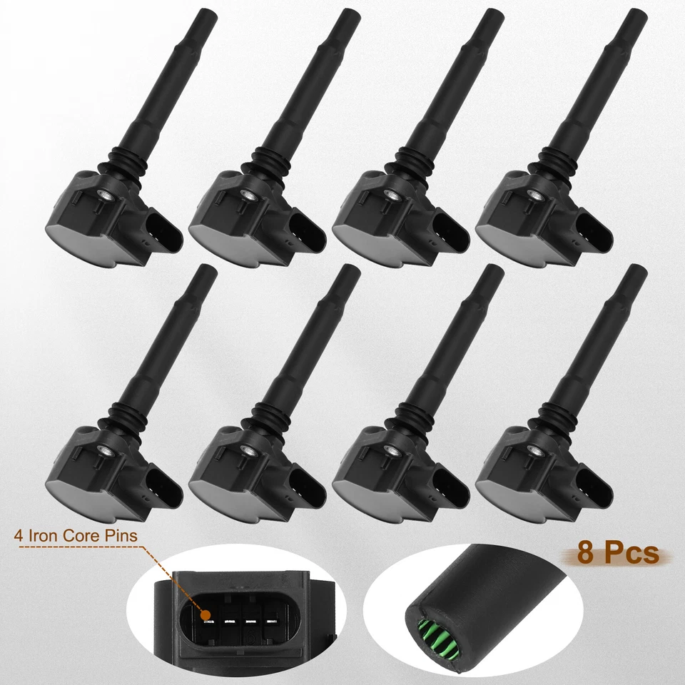 8 Ignition Coil Pack For Mercedes Benz C63 CL63 CLK63 E63 ML63 S63 SL63 SLS AMG - Image 2 of 4