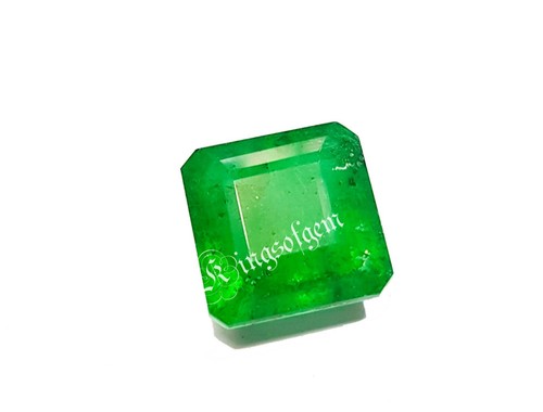Hermosa Preciosa Piedra Preciosa Suelta Cuadrada de Alta Calidad Esmeralda Verde 10.50 Ct