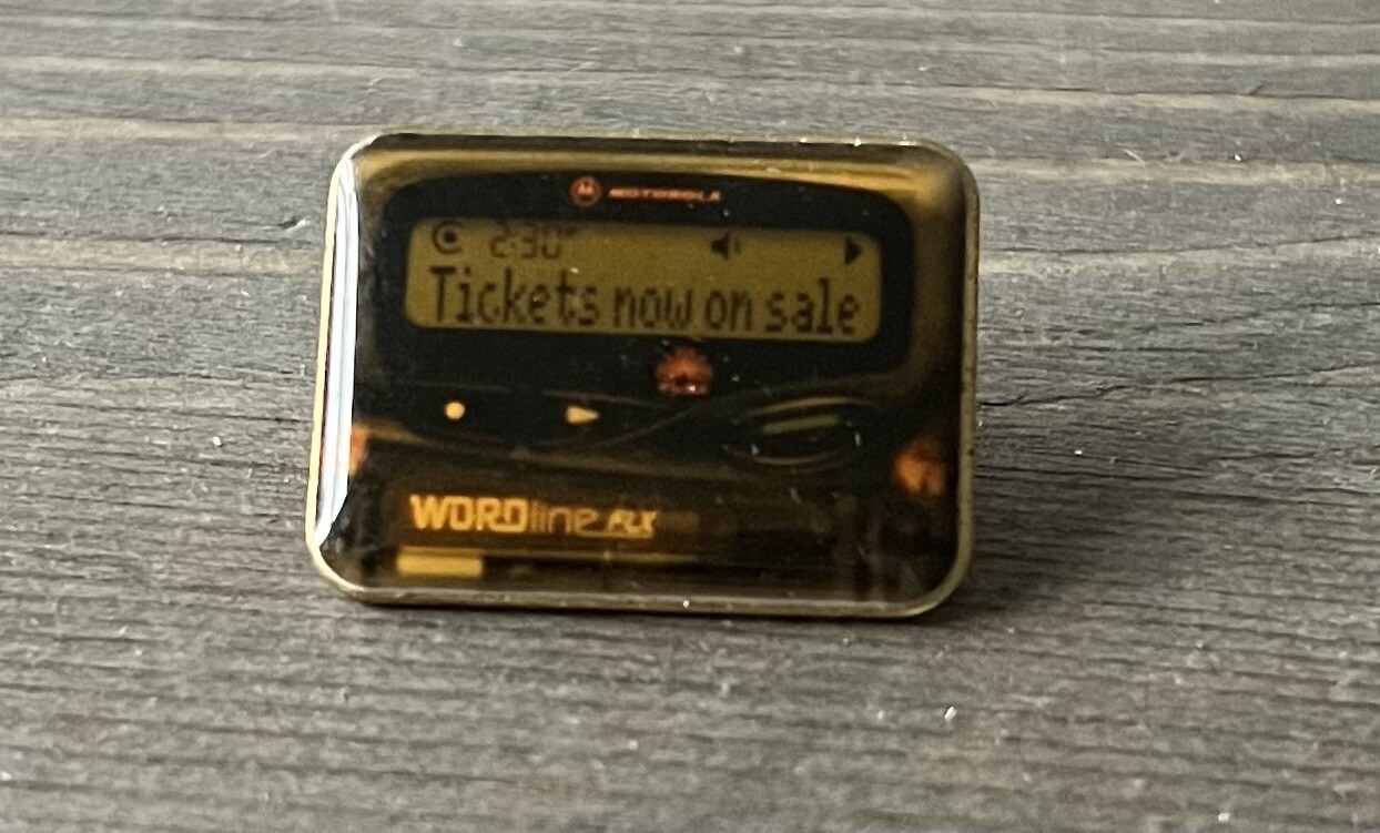 Wordline Tickets Now On Sale Vintage Advertising Pin