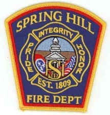 TENNESSEE TN SPRING HILL FIRE DEPARTMENT NICE SHOULDER PATCH POLICE SHERIFF