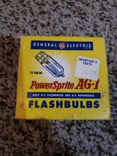 Vintage General Electric, Power Mite flash bulbs AA86