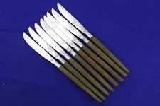 7  Ekco Eterna Canoe Muffin  DINNER KNIVES   Stainless Japan