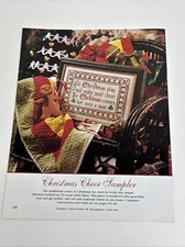 Christmas Cheer Sampler Single Pattern 3 Pages From Book Cross Stitch