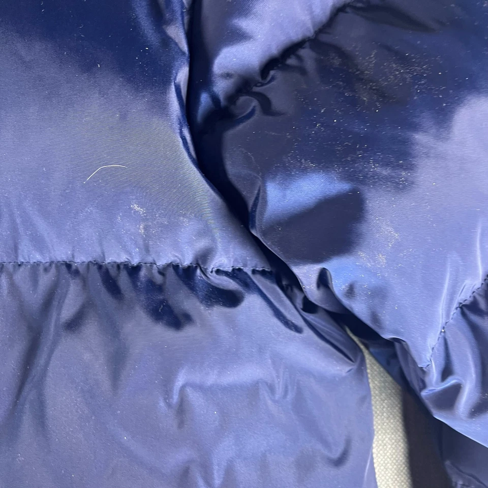 Lands End Mens Puffer Jacket Blue Long Sleeve Full Zip Size L 42-44 Polyester - Image 4 of 4