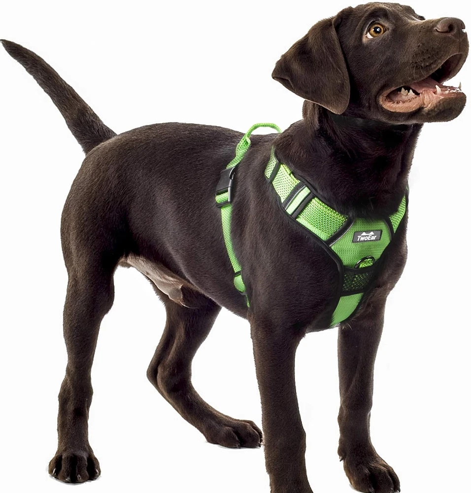 Dog Harness, No Pull Reflective Harness Front Clip Easy Control Handle Adjustabl
