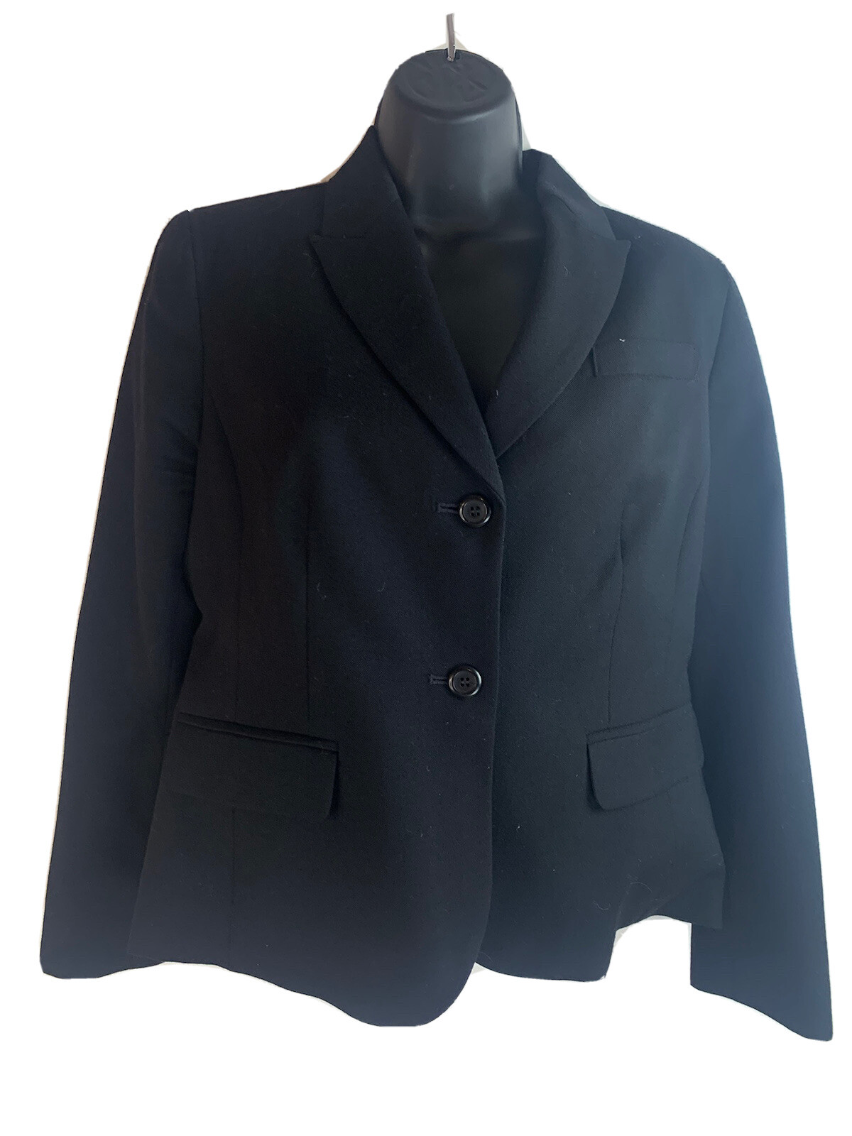 Pendleton Petite Black Blazer Two Button Pockets … - image 1