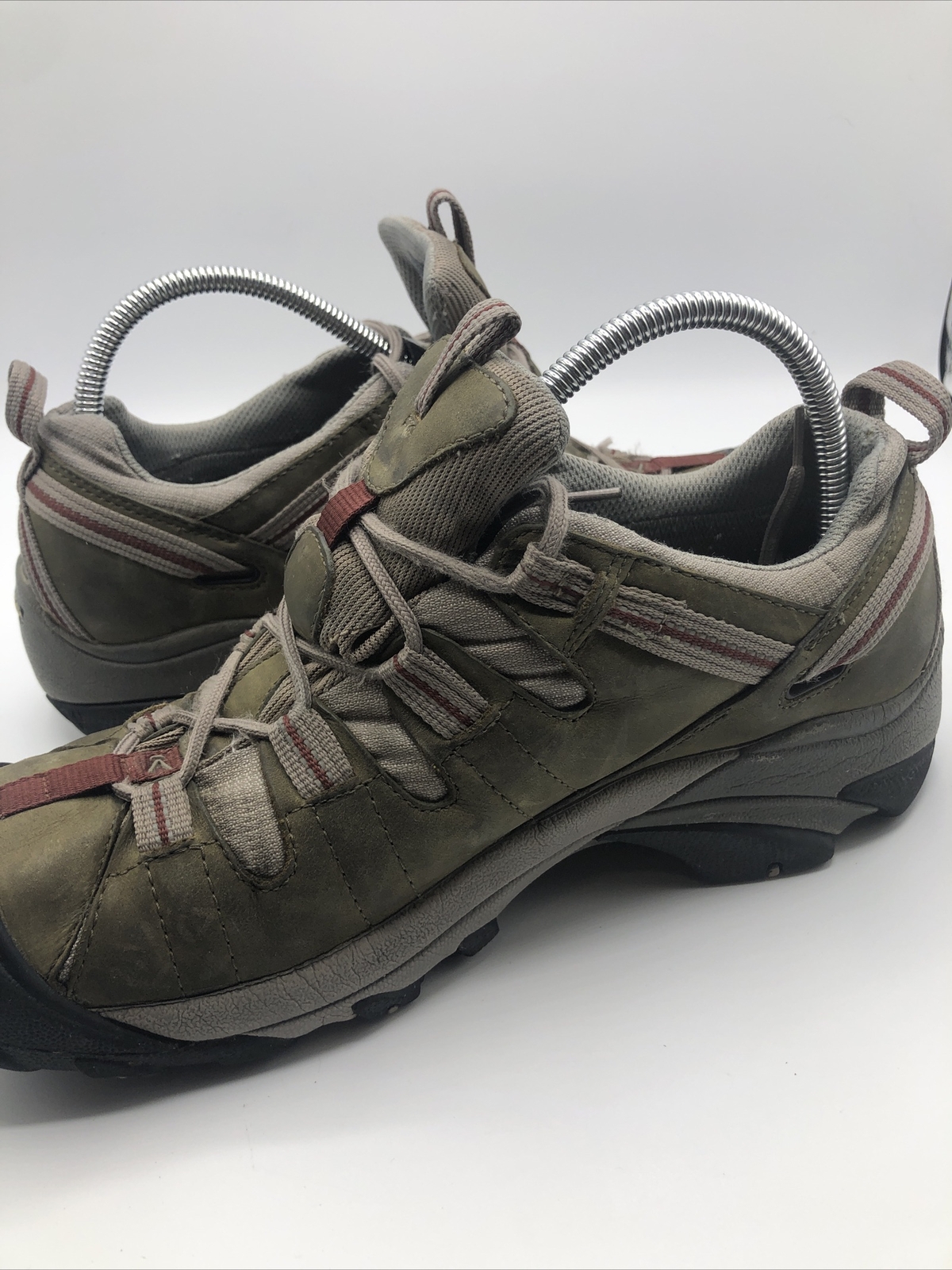 Scarpe da donna KEEN Targhee II taglia 11 impermeabili sportive trail escursionismo pelle marrone