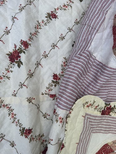 Vintage Patchwork Throw With Pillow Case - Picture 2 of 4
