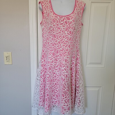 barbie lace dress Cute Barbie light pink lace tulle waist bow A-line wedding dress P2896 –  PreppyDress main image 1