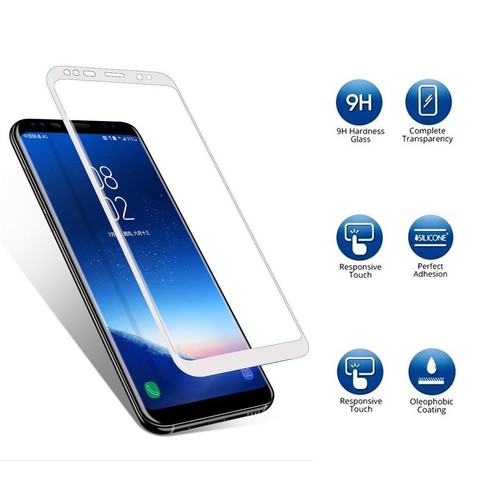 2 X Samsung Galaxy S9 S8 Plus Note 8 Full Cover Tempered Glass Screen Protectors - Picture 26 of 30
