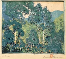 Aspens : Gustave Baumann : 13x19 Archival Art Print