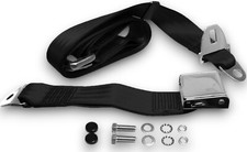 Safety Belt Strap Two-Point Chrome Black for Alfa Romeo Spider