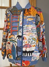 Vtg Prince Sportswear Track Jacket Women s Windbreaker M Full Zip Beach Classic