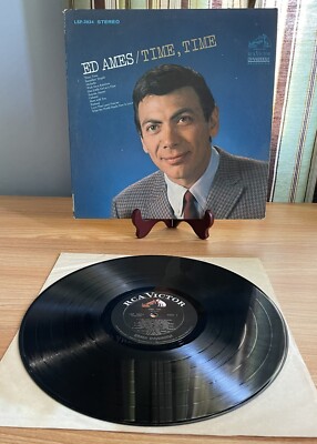 ED AMES ''TIME,TIME'' YEAR 1967 RCA VICTOR RECORD PRE-OWNED VINYL