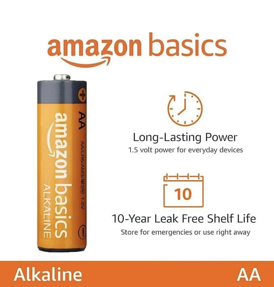 48 Pack AA Alkaline High-Performance Batteries 1.5V  - Image 2 of 2