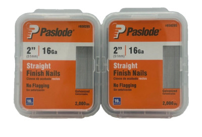 Paslode 2'' Finishing Nail 650285 Straight 16 Gauge - Bundle pack of 4000 nails!
