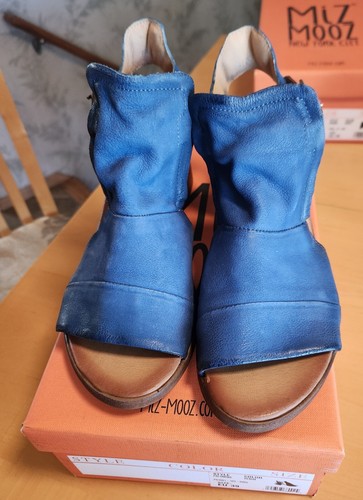 Miz Mooz Leder Sandalen mit Absatz Palomina Denim EU 39 US 8,5 - Bild 4 von 11
