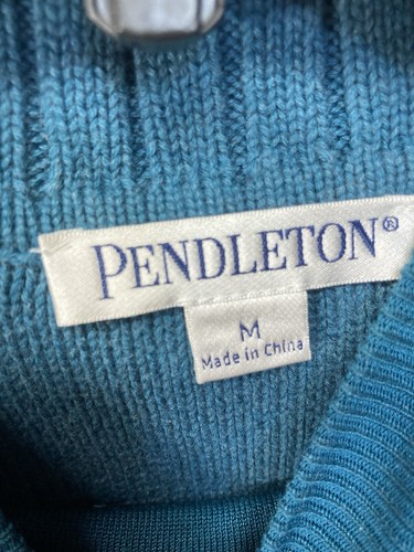 Pendleton Womens M 2 Pc Sleeveless Cardigan Long Sleeve Shirt Cableknit - Picture 4 of 11