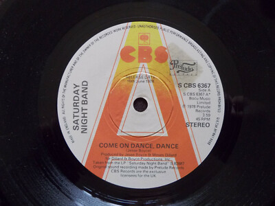Saturday Night Band - Come on dance, dance / Touch me on..   klasse UK CBS 45