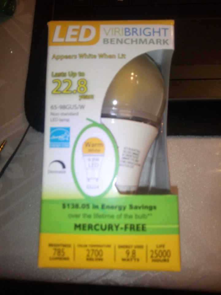 VIRIBRIGHT BENCHMARK LED MR 16- 4.5W  GU 5.3 base Dimmable Bulb warm white - Image 3 of 4