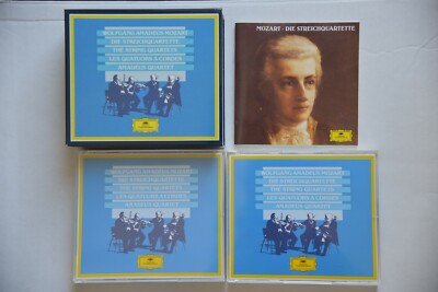 DGG 423 300-2 MOZART DIE STREICHQUARTETTE AMADEUS QUARTET 6 CD BOX SET GERMANY