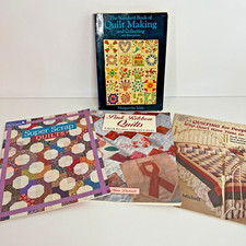 Lot of 4 Quilt Making Books: Super Scrap Quilts/Pink Ribbon Quilts/Quilting for