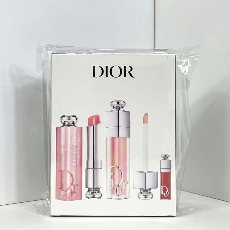 DIOR ADDICT 3-PIECE SET (001 Pink) Lip Glow, Lip Maximizer