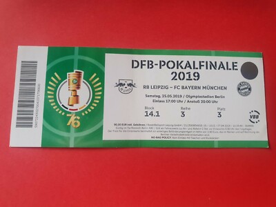 Used Ticket DFB Pokal Finale 2019 RB Leipzig vs FC Bayern München 
