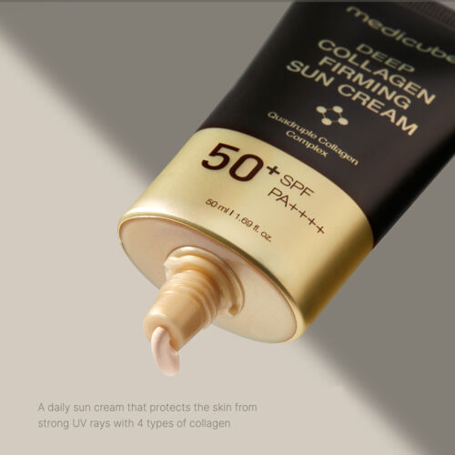 MEDICUBE Collagen Firming Sun Cream 1.69oz / 50ml Renewal SPF50+PA++++ K-Beauty - Picture 4 of 8