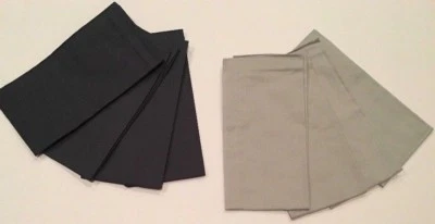 WILLIAMS-SONOMA Williams Sonoma Dinner Napkins Set of 4 Blue OR Light Gray Cotton NEW 20 x 20