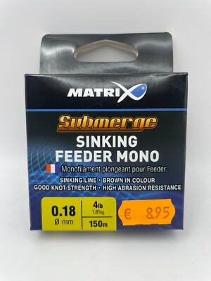 Matrix Submerge sinking Feeder Mono verschiedene Größen Schnur