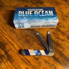 Rough Ryder Blue Ocean Trapper RR2021 Pocket Knife w/ Box
