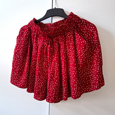 SheIn Damen Skaterrock Hosenrock kurz rot/wei...