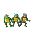 1989 Playmates TMNT 13” Giant Teenage Mutant Ninja Turtles Lot Of 3 Vintage
