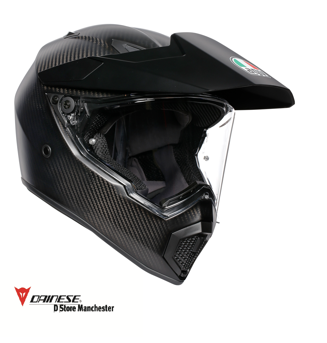 AGV AX9 Matt Carbon Dual Sport Touring Urban Adventure Enduro Off Road Helmet XS