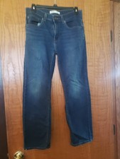 Levi Strauss Signature Gold Women Jeans Sz 16 Regular Athletic Dark Wash Stretch