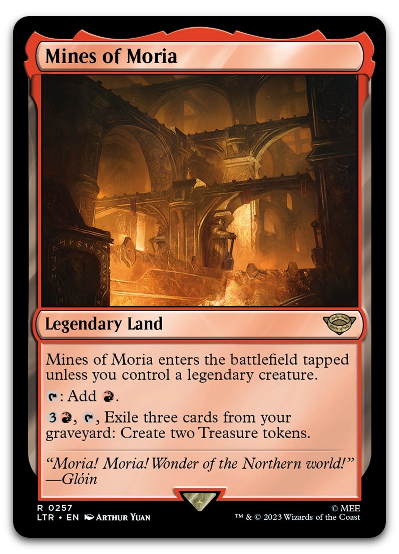 Mines of Moria #257 (NM) Lord of the Rings LTR Magic MTG