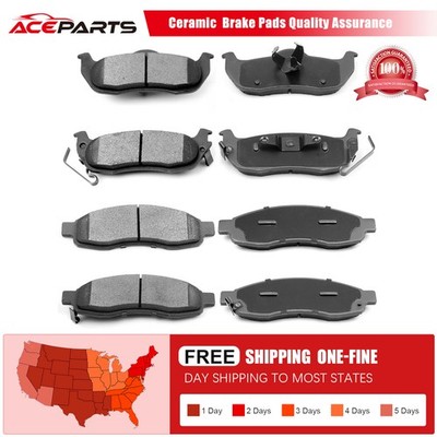 FRONT & REAR DISC BRAKE PAD SET For Nissan TITAN ARMADA QX56 D1015 D1041