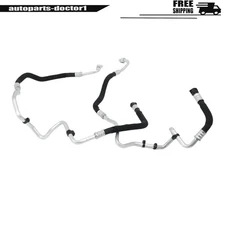 2X Engine Oil Cooler Hose Pipe Inlet&Outlet For BMW 535i 640i 740i F02 F05 USA