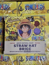 Dr. Squatch Straw Hat Bricc One Piece Ltd Ed Bar Soap No Grit Anime Collectors