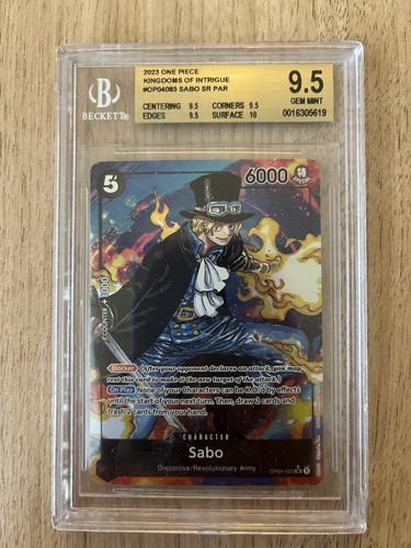 Sabo (Alternate Art) graded BGS 9.5 for sale on eBay