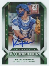 2013 Elite Extra Edition Status Emerald Die-Cut Kyle Farmer Auto 18/25 #169 COA