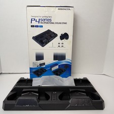 P4 Series Multifunctional Cooling Stand Charger 16 Discs for PS4 SLIM PRO Black