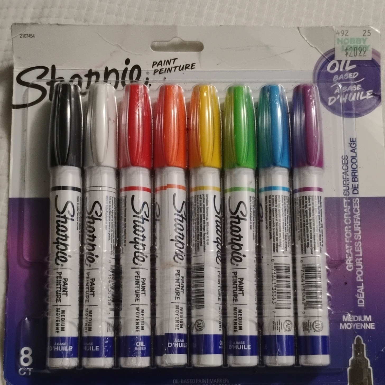 Medium 8 Colors Solid Finish Multicolor