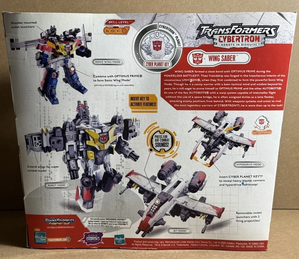 Hasbro Transformers Cybertron Wing Saber HTF NEW AND SEALED - Image 4 of 4